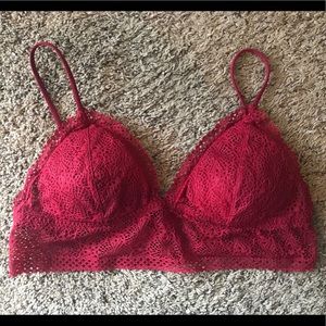 Victoria’s Secret Bralette Red Wine